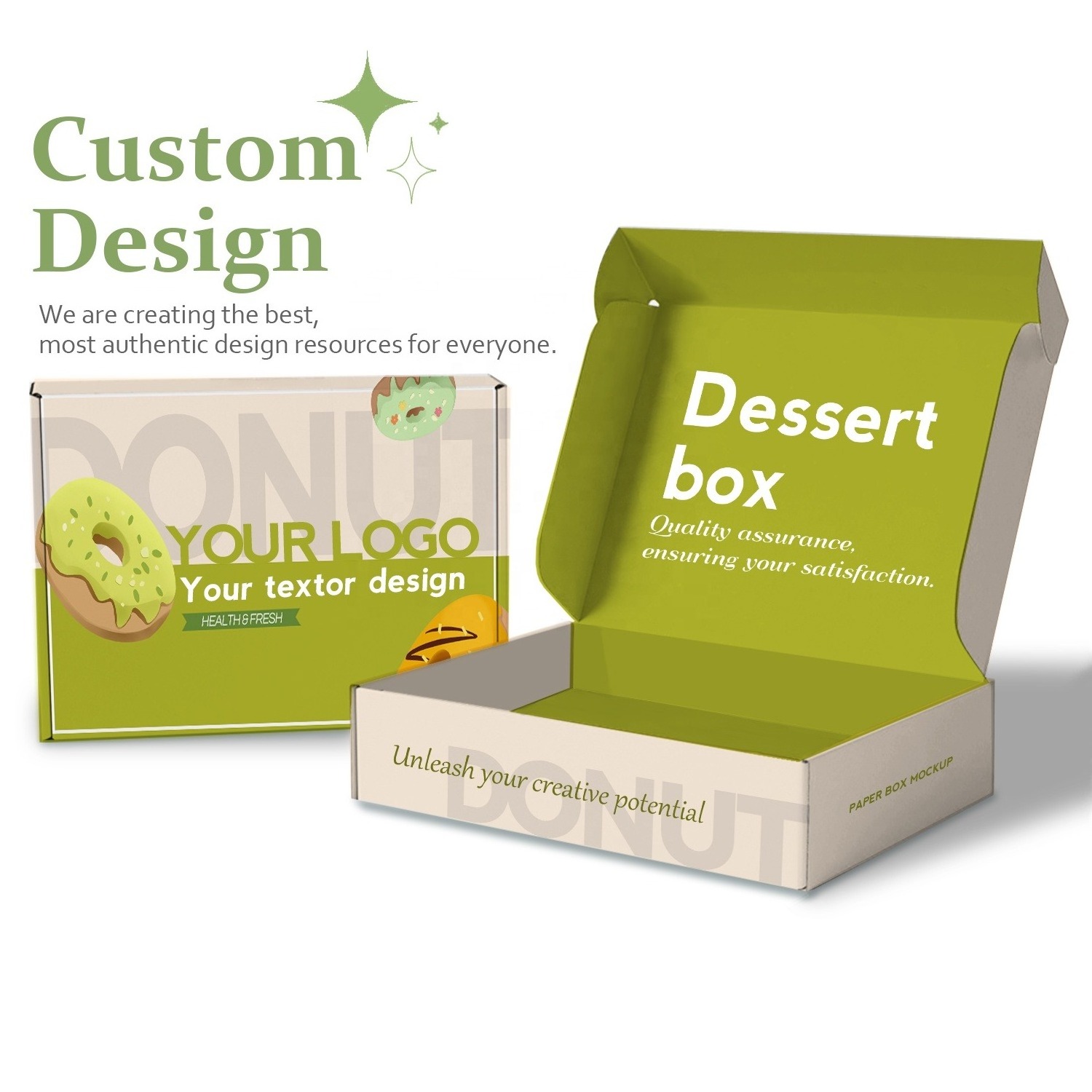 Custom Design Logo Eco Food Grade Printing Foldable Cake Food Cookie Pastry Macaron Paper Packaging Boxes