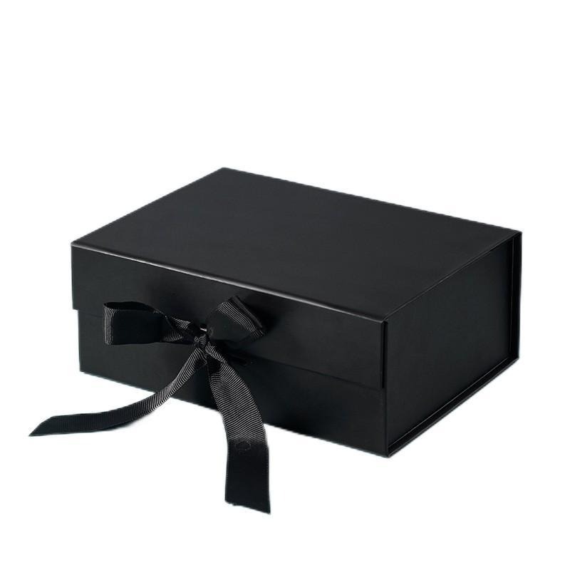 custom logo packaging box magnetic black box gift box