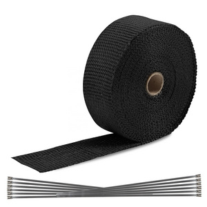 Titanium Exhaust Header Pipe Heat Wrap 2" x 15' Roll 2500 F Hi Temp