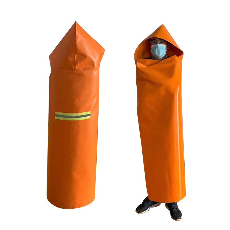 fire resistant  Fiberglass Fireproof Hooded Cloak Fire Emergency Survival Safety clothing