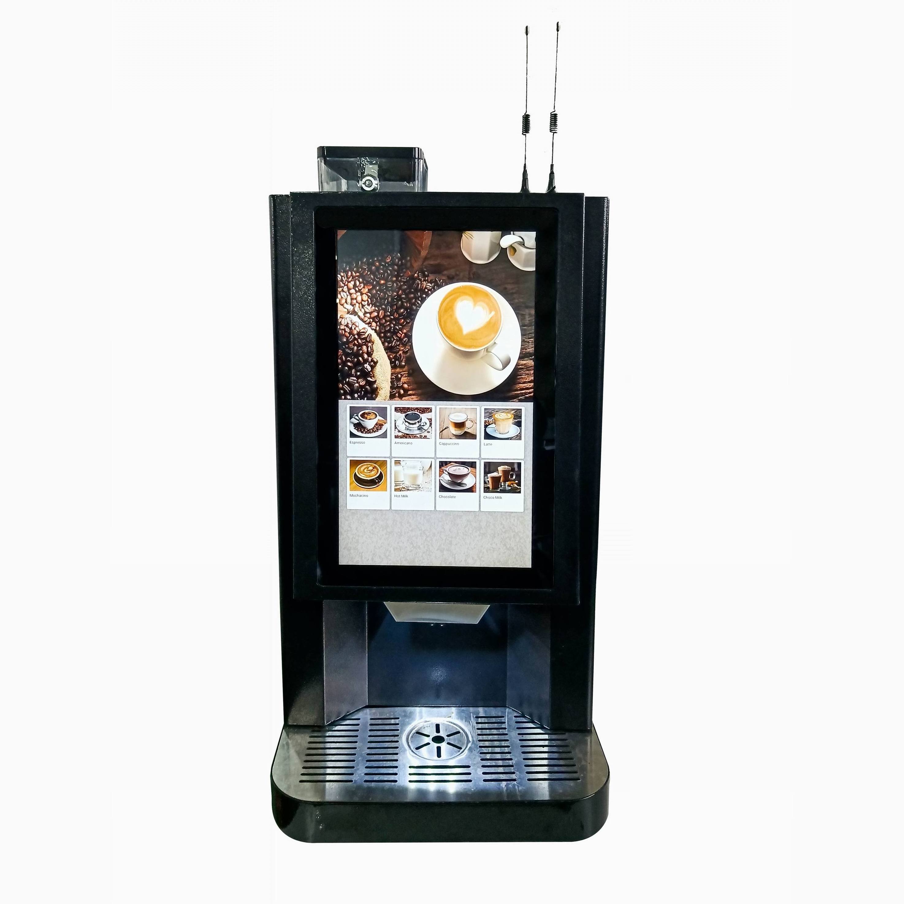 408D SUPIN Touch screen espresso coffee machine commercial use bean to cup IOT 19 Bar freshly ground coffee vending machine