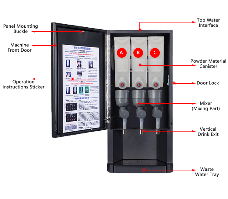 D30S Soybean milk vending machine Automatic instant coffee machine Excellent coffee vending machine