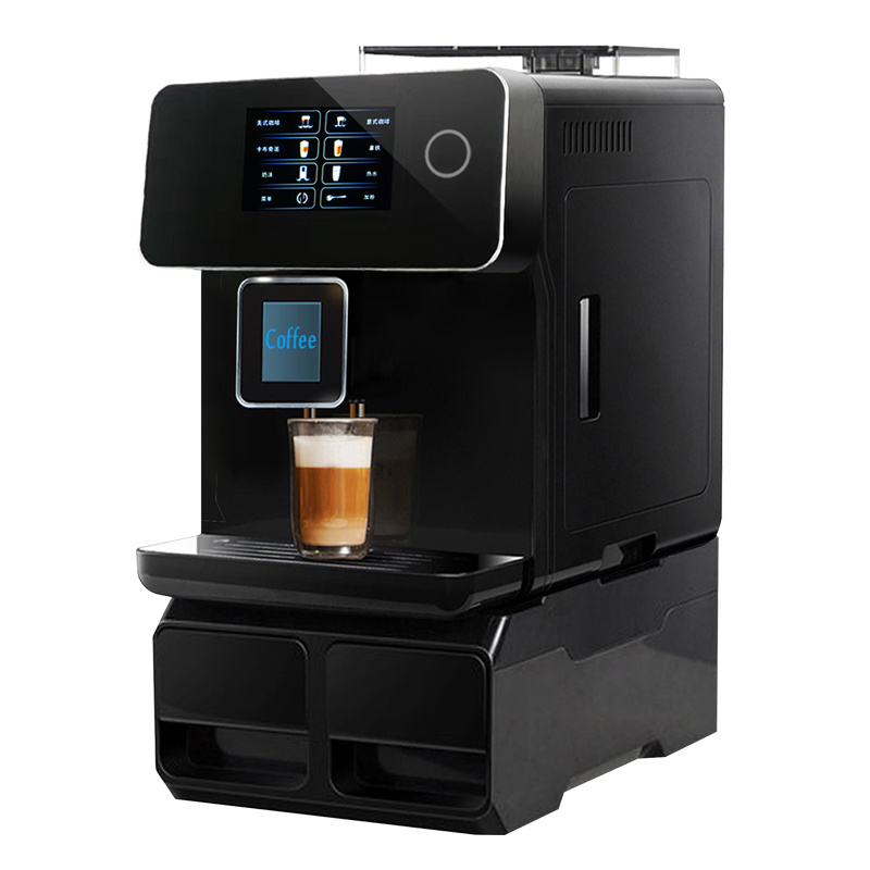 A10S Touch screen espresso coffee machine home office use coffee maker with automatic milk foam frother