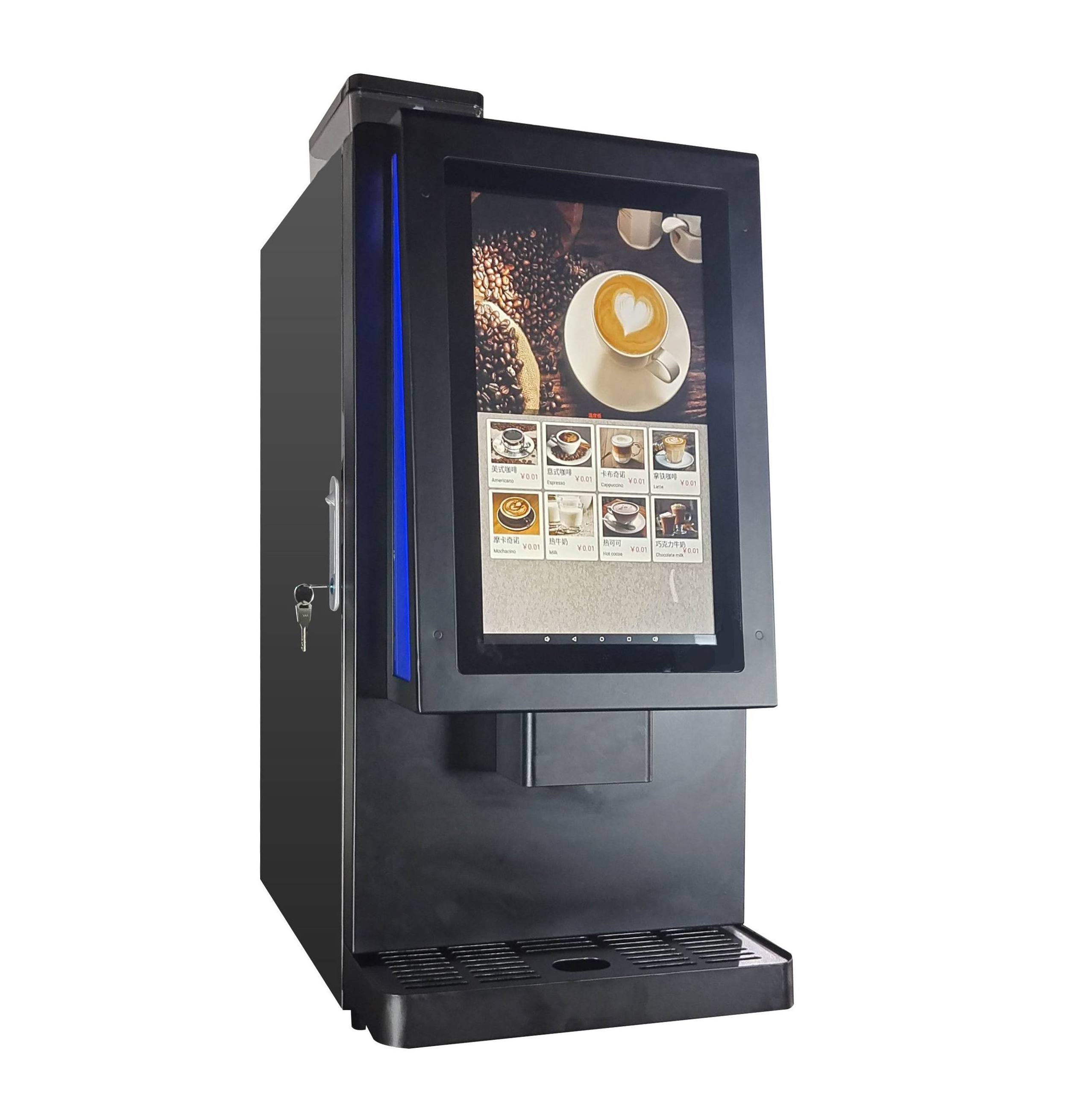 408D SUPIN Touch screen espresso coffee machine commercial use bean to cup IOT 19 Bar freshly ground coffee vending machine