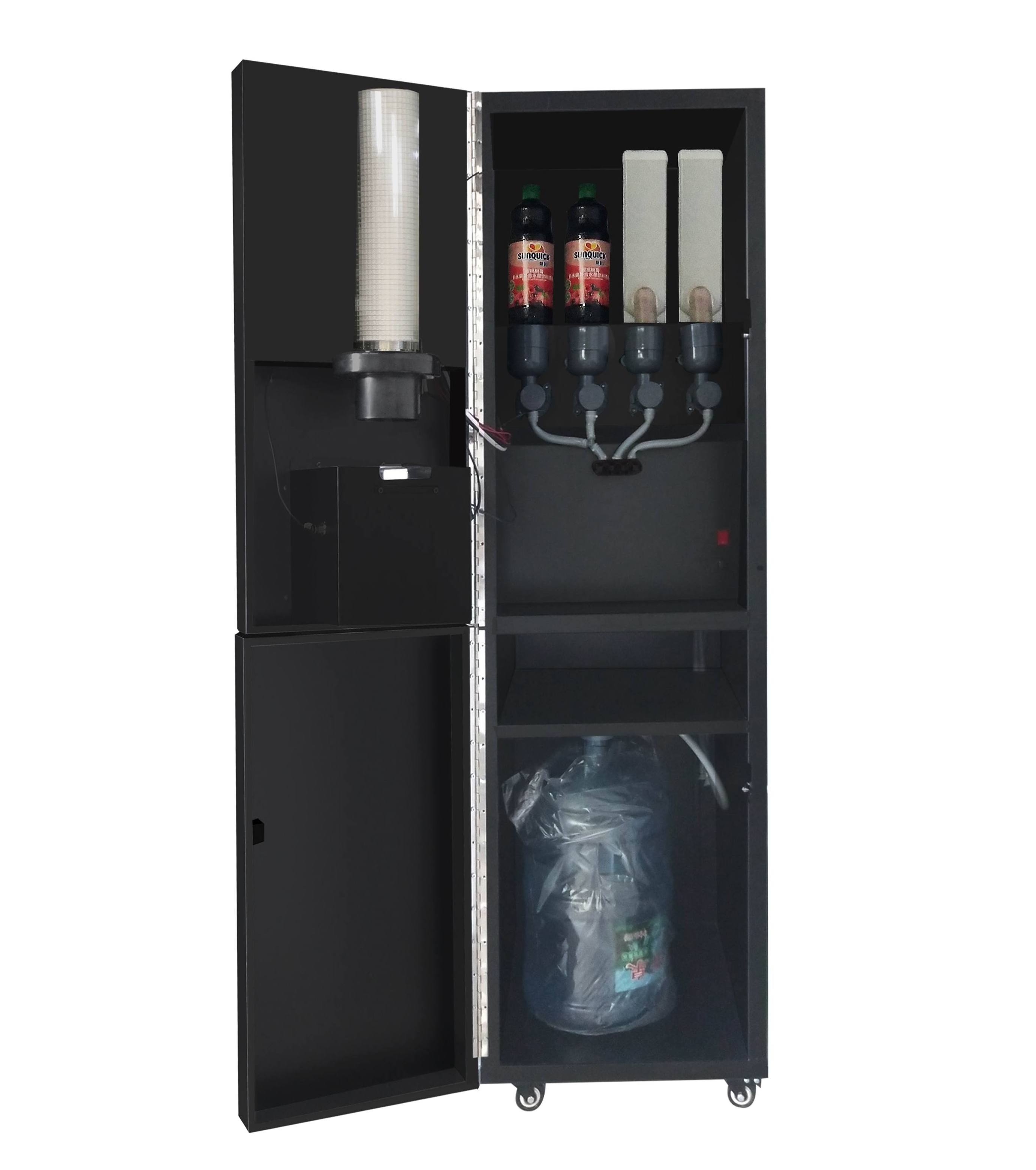 40ST (2+2) Cold Juice Vending Machine coin coffee machine commercial milk tea vending machine instant coffee dispenser