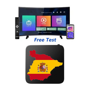 Hot Selling Android TV Box M3U subscription  12 Month Spain Smarters TV Reseller Panel Free Test Code