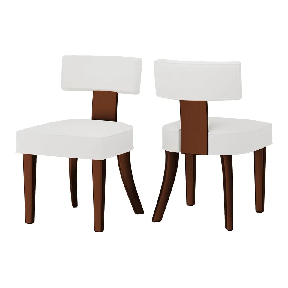 High End Set of 2 Sillas De Backrest Velvet Dining Chairs for Living Room Dining Room Velvet Upholstered Wooden Dining Chairs