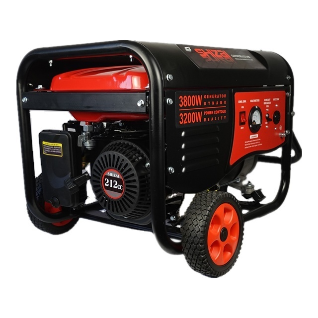 China Factory Gasoline Engine Generator 2500 2.5kw 3kw 168F-1 Portable Gasoline Generator Manual With Wheels