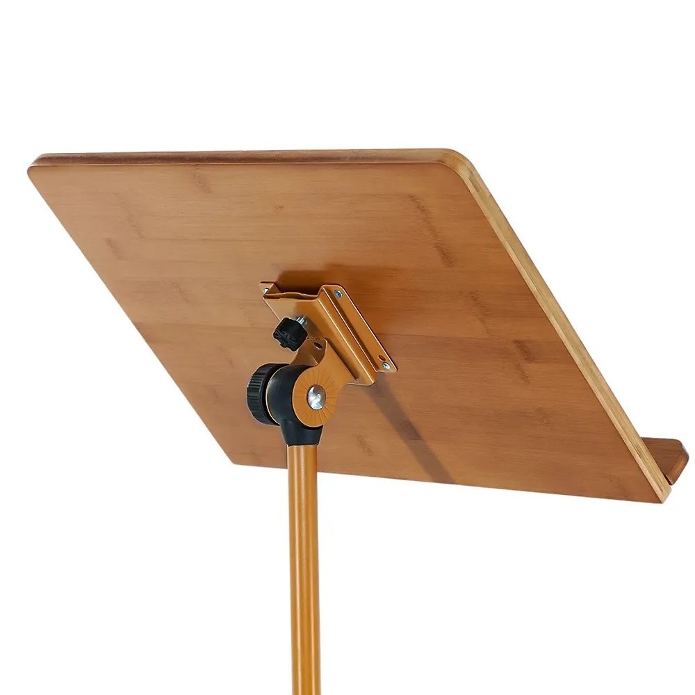 MS-W12 Adjustable Music Conductor Holder Music Sheet Wooden Portable Music Stand