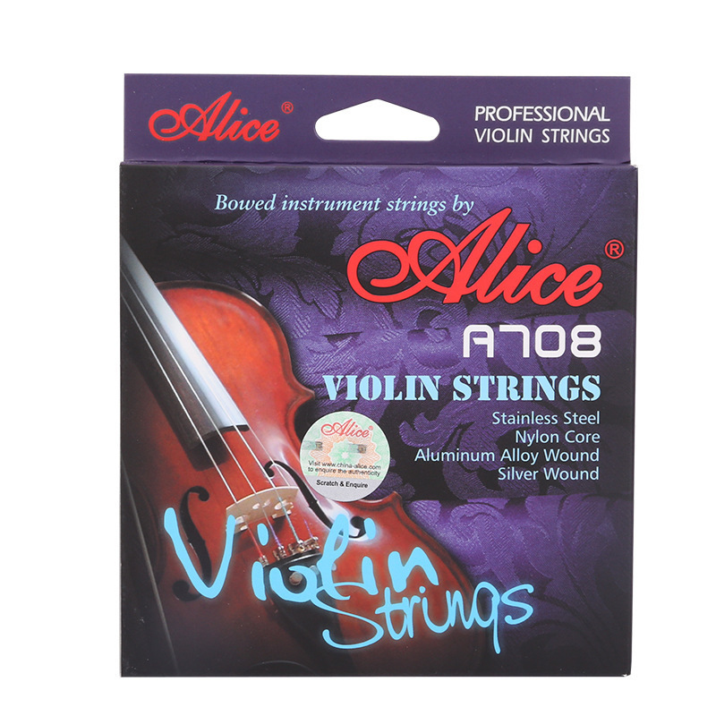 High grade violin accessories alice violin strings professional music instrument A708 violin 5 string