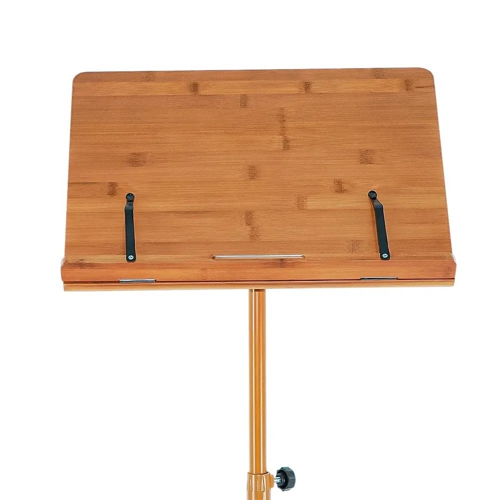 MS-W12 Adjustable Music Conductor Holder Music Sheet Wooden Portable Music Stand