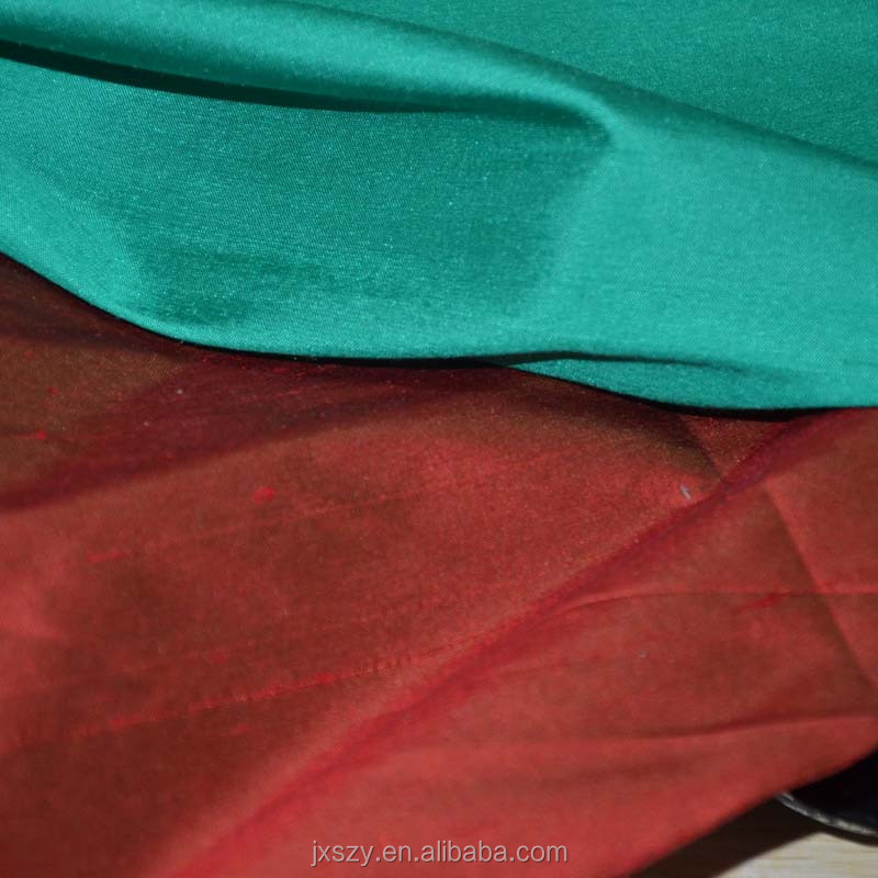 pure silk shantung fabric yarn dye dupioni fabric dupion