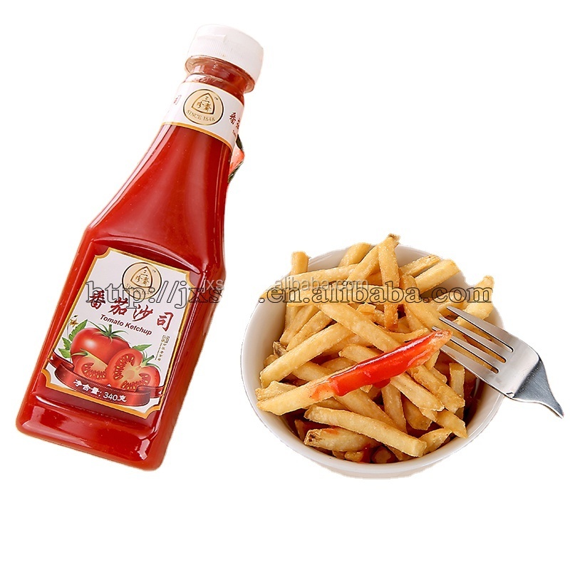 China tomato sauce with 340g tomato ketchup in bottle with Halal