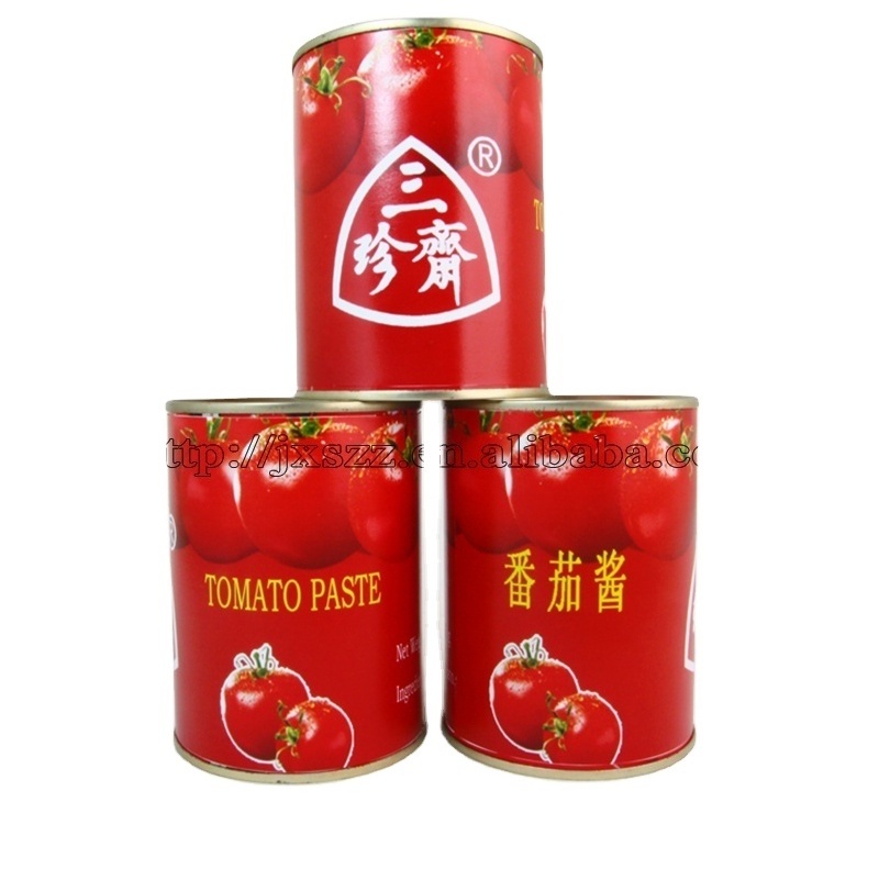 Organic xinjiang ripe canned tomato paste of brix 28-30% and 22-24% for Yemen market