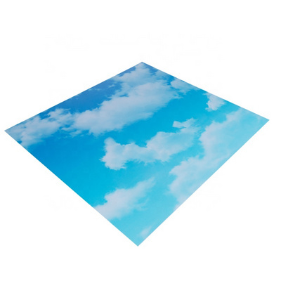 Faux led blue skylight decorative led light panels 600x1200 luminous 60W blue sky ceiling led panel