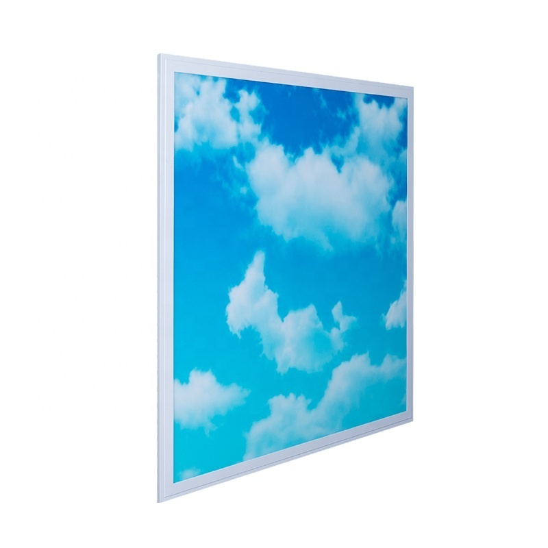 Faux led blue skylight decorative led light panels 600x1200 luminous 60W blue sky ceiling led panel