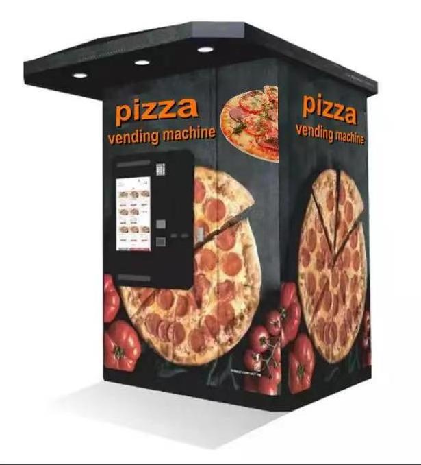 hot sale for instant hot food with barking oven full automatic pizza vending machine