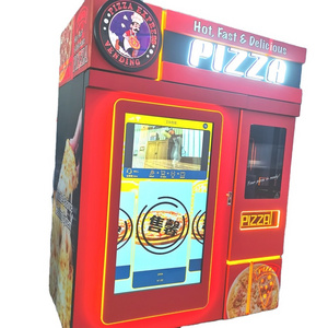 For international market  32 inch LCD touch screen instant food  pizza vending machine