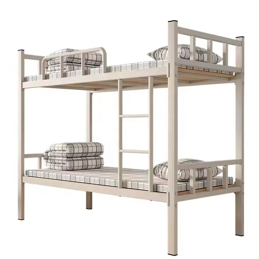 Top Selling Modern Design Double Bunk Bed for Adults Metal Manufacturer Hostel Bunker Beds Apartments Schools Hospitals Bedrooms