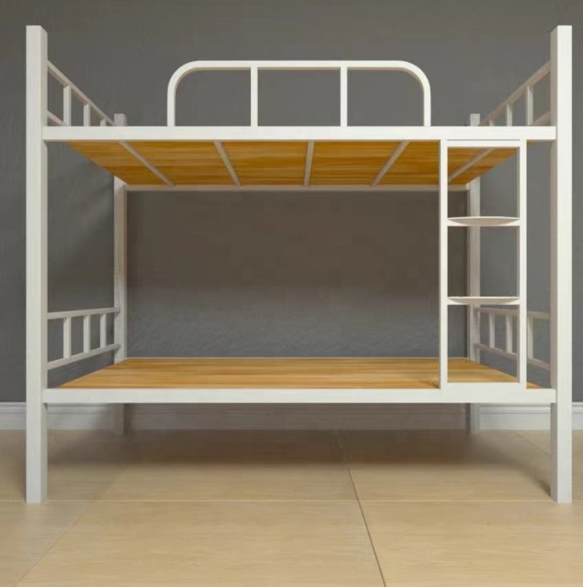 Top Selling Modern Design Double Bunk Bed for Adults Metal Manufacturer Hostel Bunker Beds Apartments Schools Hospitals Bedrooms