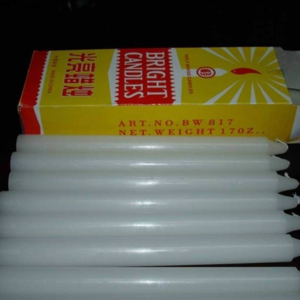 wholesale long burning time stick white candle for votive