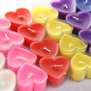 Hot sale heart shaped tealight candle for wedding