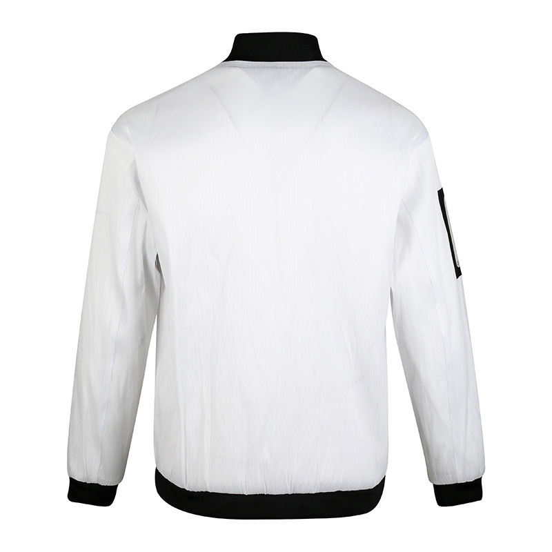 Wholesale Men's Fashionable jacket trend luminous color optical fiber foreign trade stand collar jacket