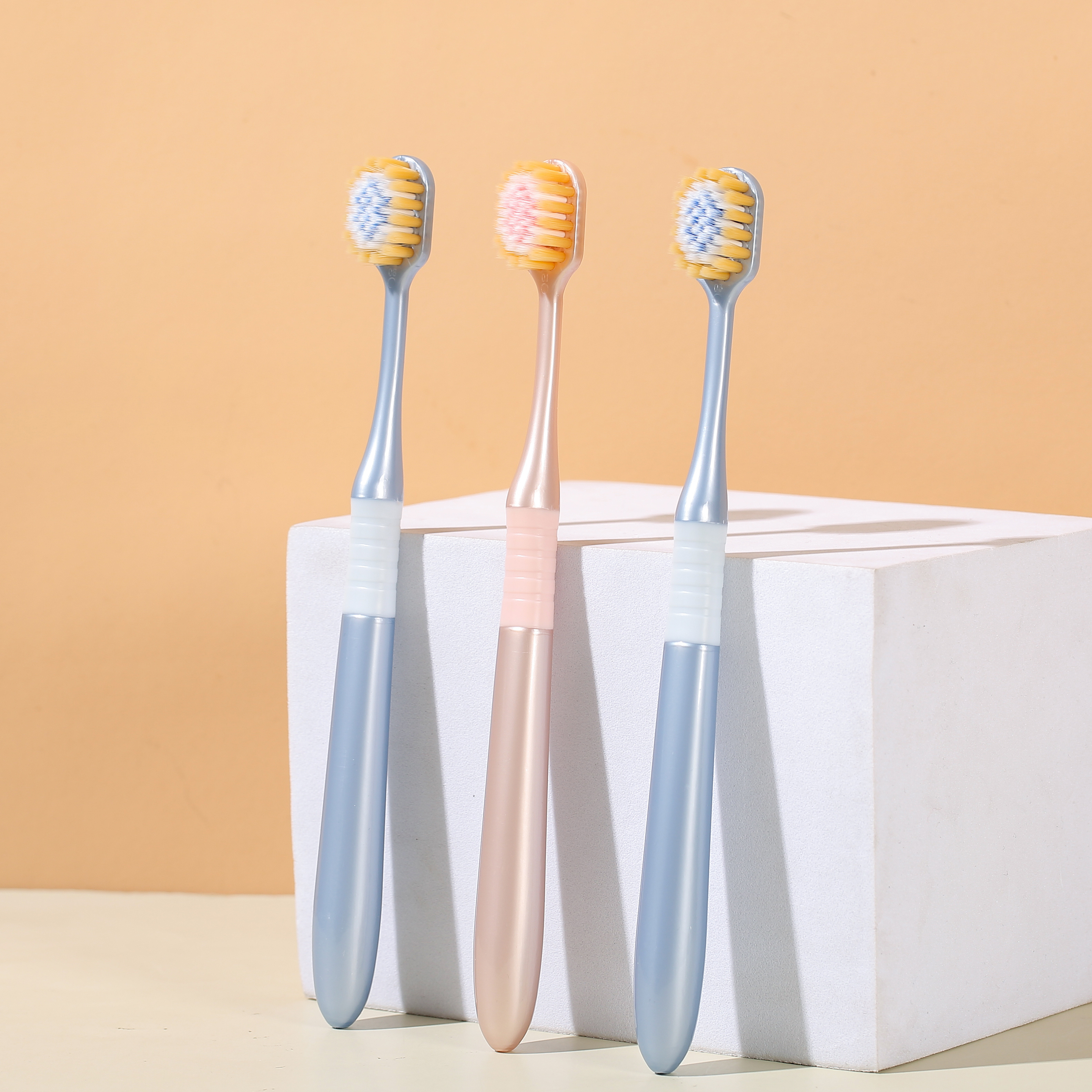 Japanese Toothbrush Colorful Wide Head Soft Bristles Adult Toothbrush Extra Wide Toothbrush