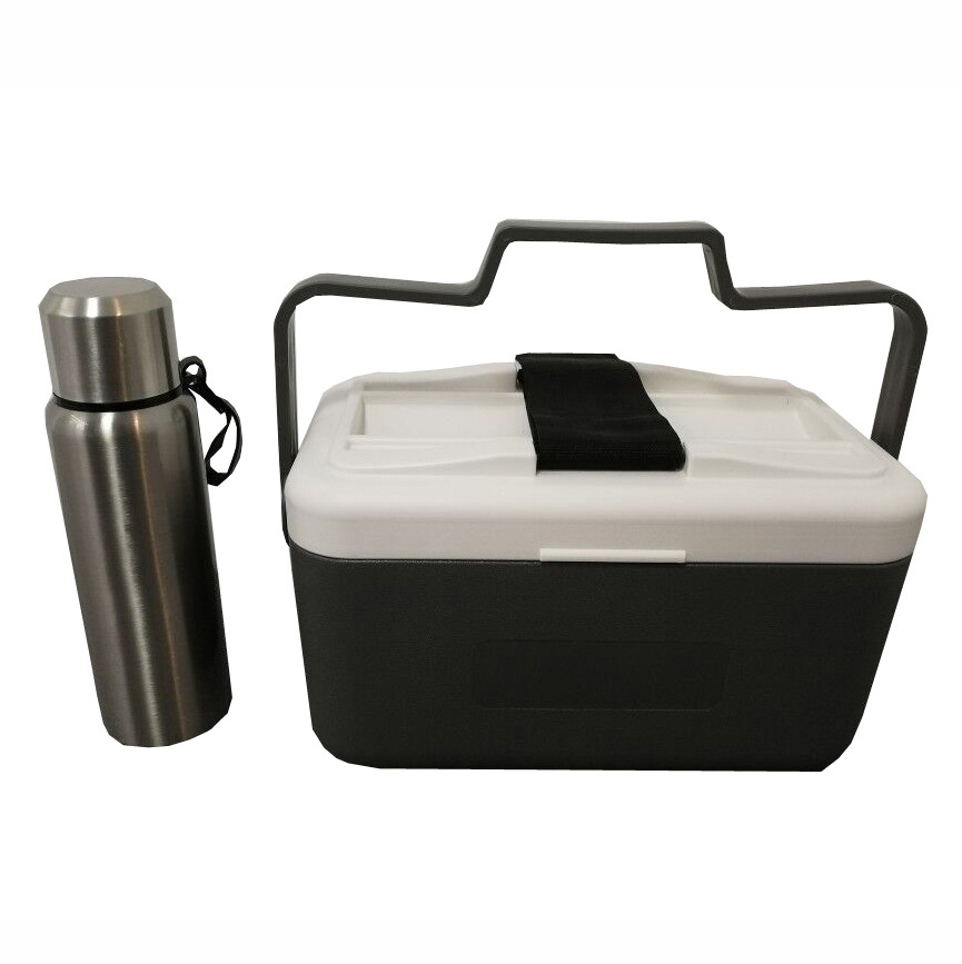 TR-mini ice cooling box box, 9L handy cooler with vacuum flask combos