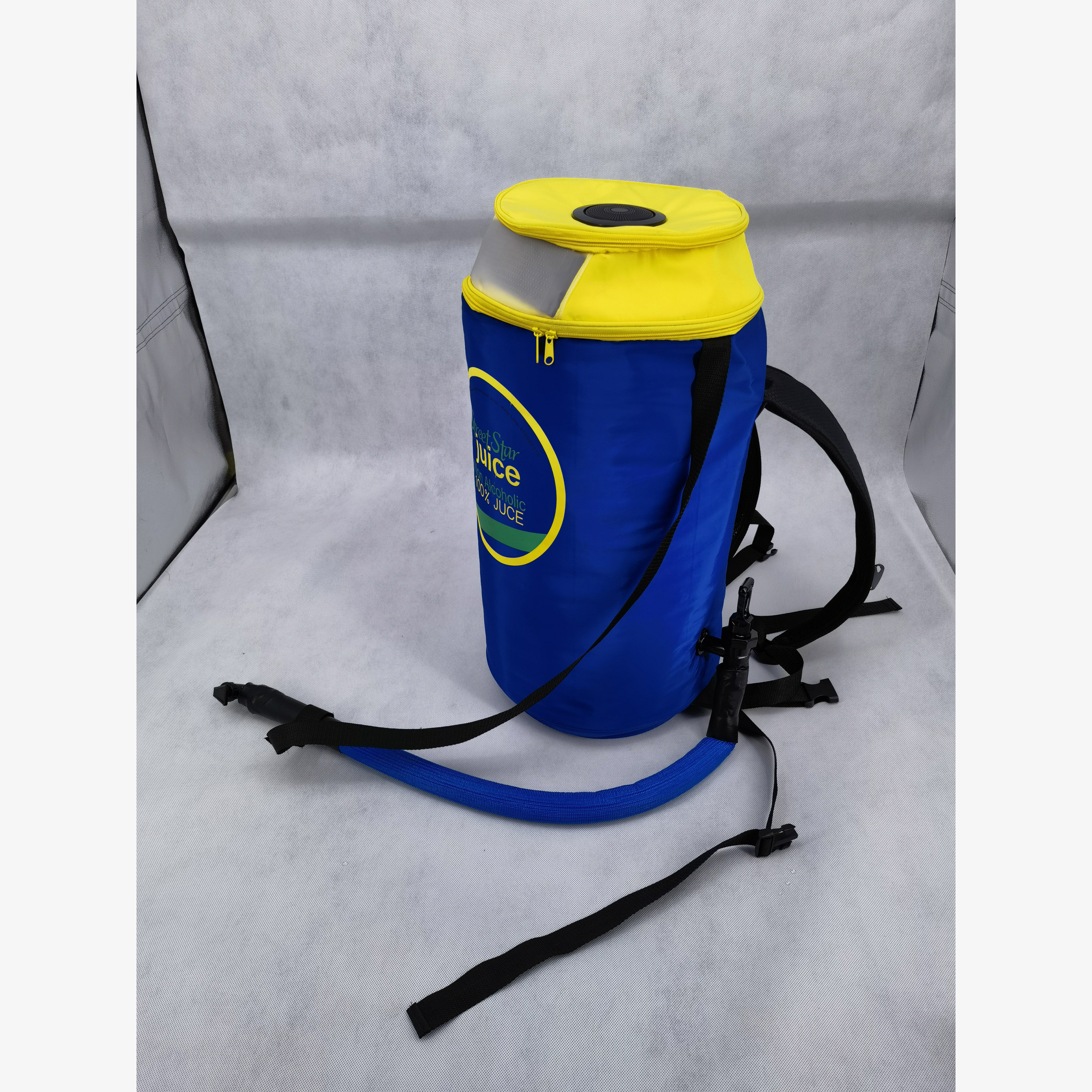 Beverage dispenser backpack for coffee tea juice & beer vendor mobile dispensing system