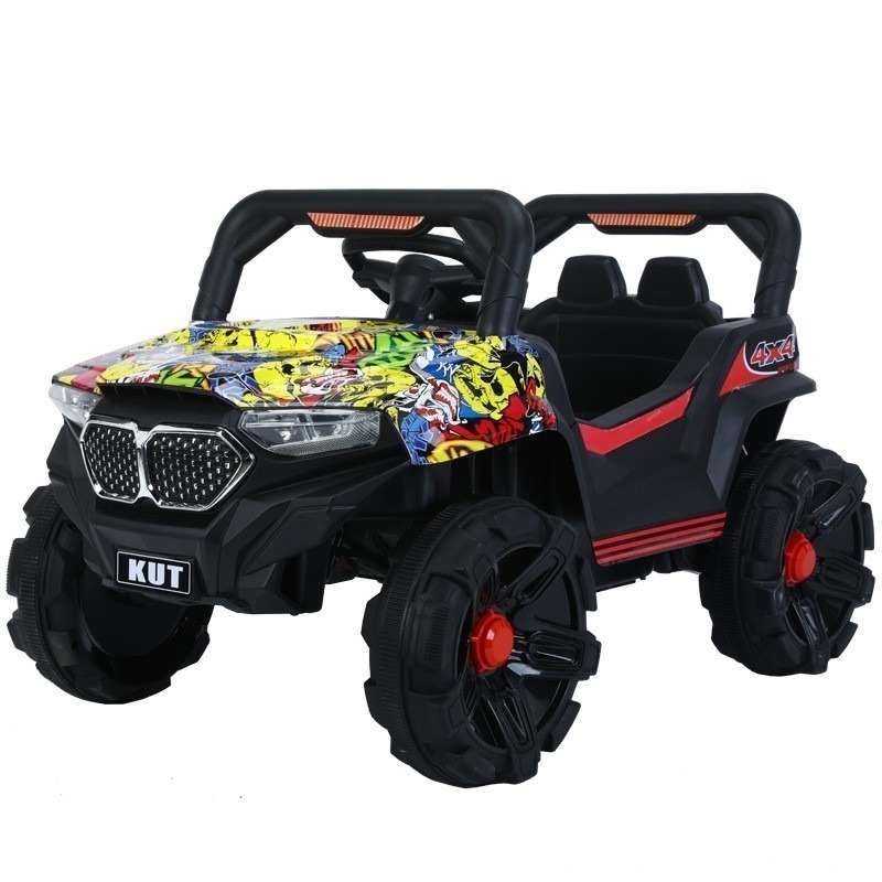 Children Electric Ride On Car 2 Seats Battery 12V Remote Control 2 Speed Soft Start 30W Motor Electric Kids Car