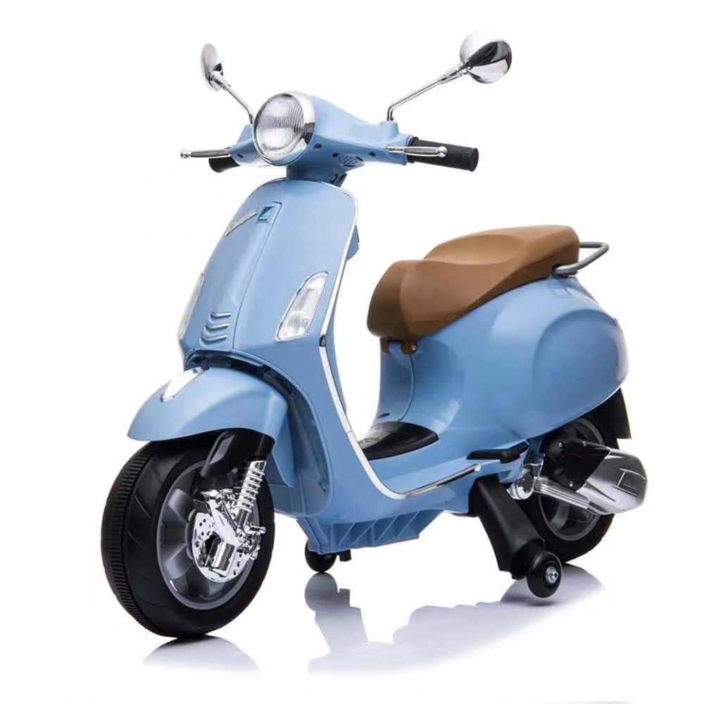 cheap vespa licensed electric motorcycle for child rechargeable battery toy kids motorcycles for sale