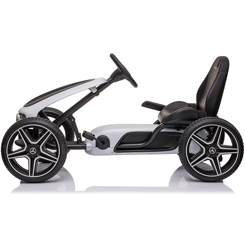 new benz licensed kids pedal go kart hot sale electric toy car for children