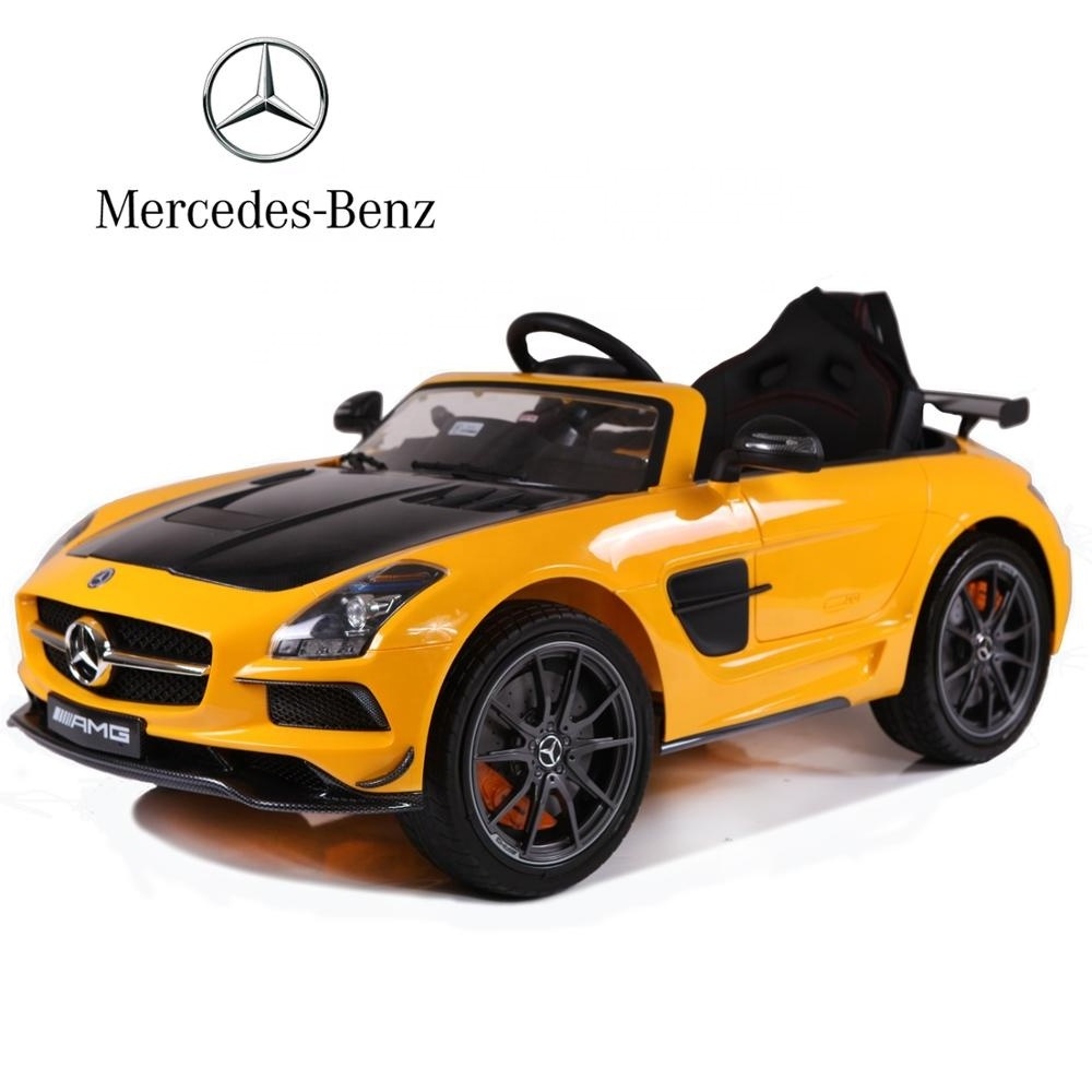 Benz SLS AMG licensed kids ride on car sport 12V battery kids toy car ride-on with remote control