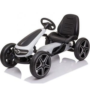 new benz licensed kids pedal go kart hot sale electric toy car for children