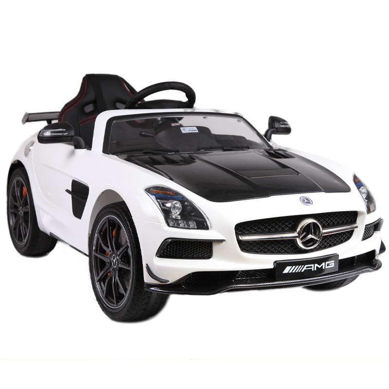 Benz SLS AMG licensed kids ride on car sport 12V battery kids toy car ride-on with remote control