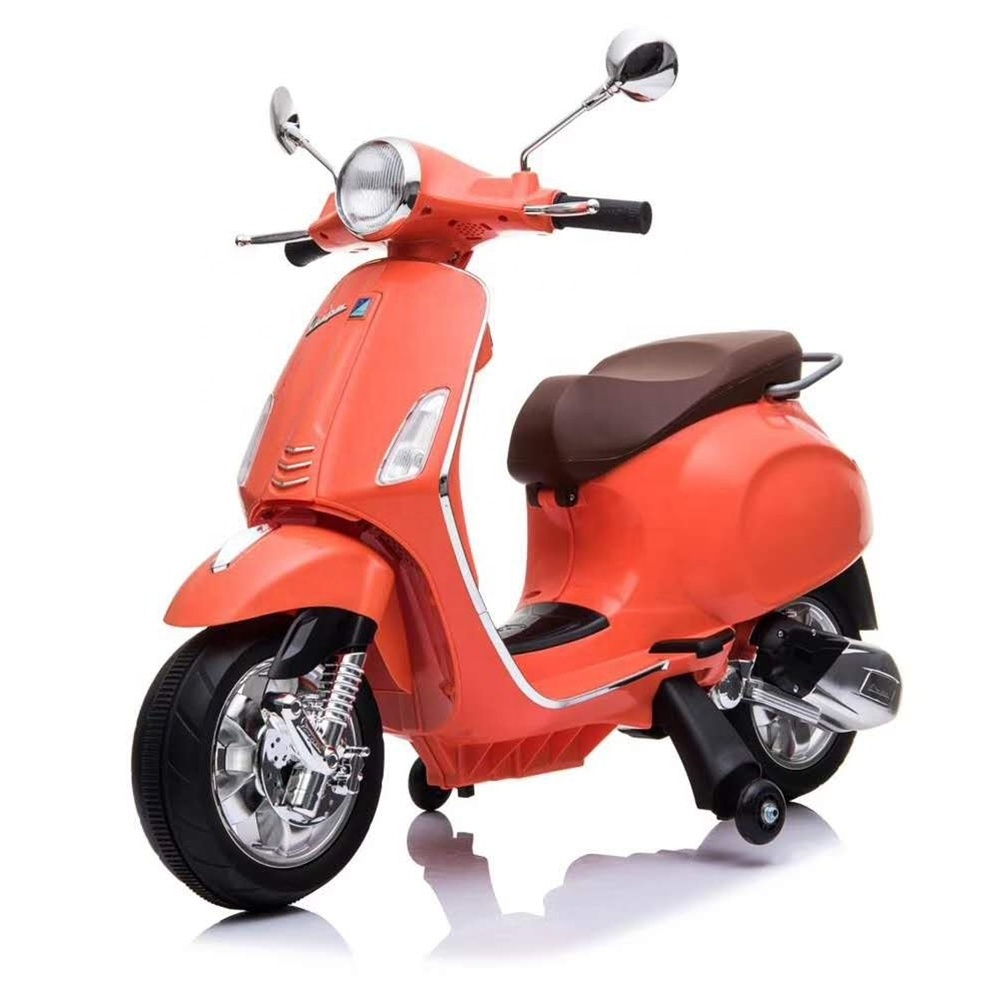 cheap vespa licensed electric motorcycle for child rechargeable battery toy kids motorcycles for sale