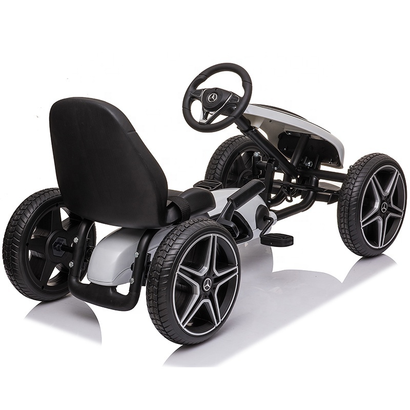 new benz licensed kids pedal go kart hot sale electric toy car for children