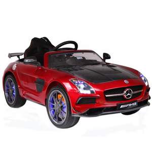 Benz SLS AMG licensed kids ride on car sport 12V battery kids toy car ride-on with remote control