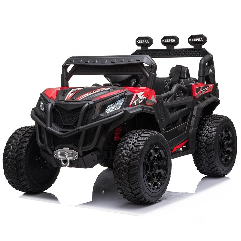 Big UTV buggy ride-on cars for 10 years old kids with two seats 4WD MP3 12V 24V 4X4 electric ride on remote control car