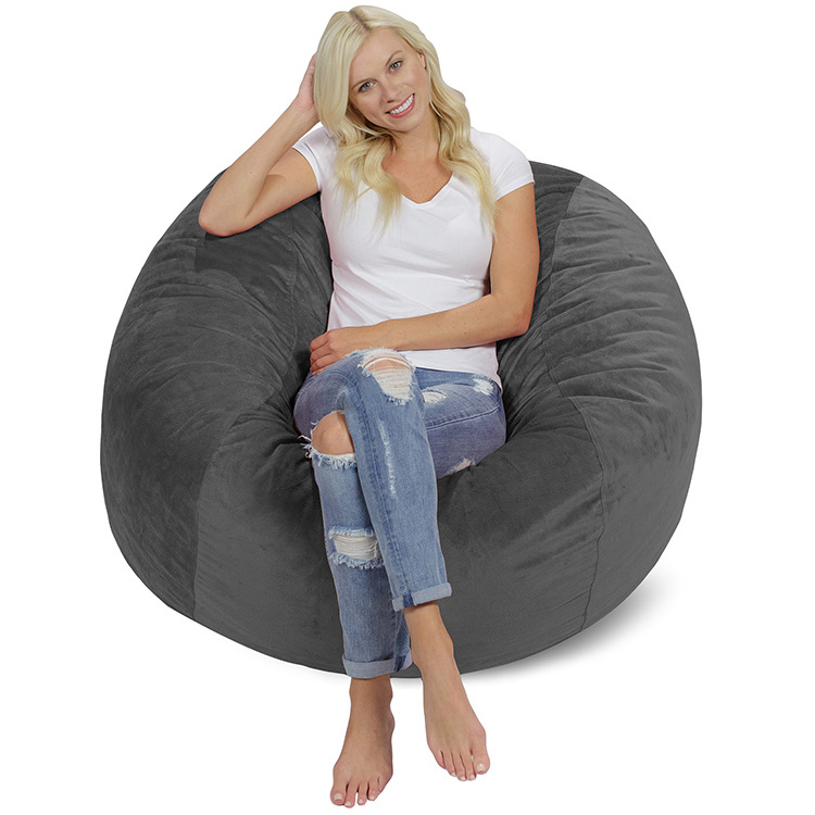 Memory Foam Bean Bag Chair with Microsuede Cover Ultra Soft Cuddle Bean Bag Chair