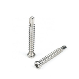 Stainless Steel Square Drive Pan Head Self Drilling Tapping Screws Sus410 Tornillos De Acero Inoxidable