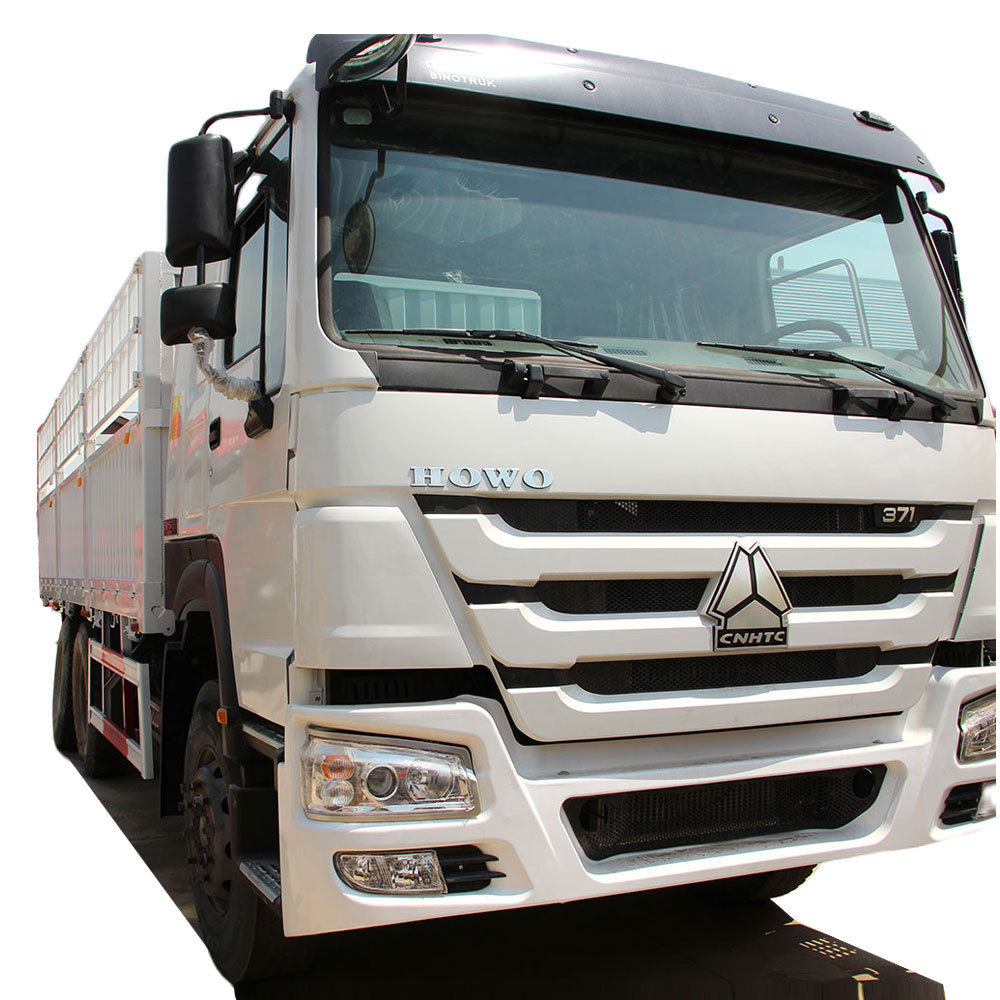 Cheap Price Heavy Duty Sinotruk Howo Lorry Trucks Used 6x4 8x4 10 12 Wheel Tires 375HP 371HP Used Cargo Fence Truck For Sale