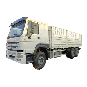 Cheap Price Heavy Duty Sinotruk Howo Lorry Trucks Used 6x4 8x4 10 12 Wheel Tires 375HP 371HP Used Cargo Fence Truck For Sale