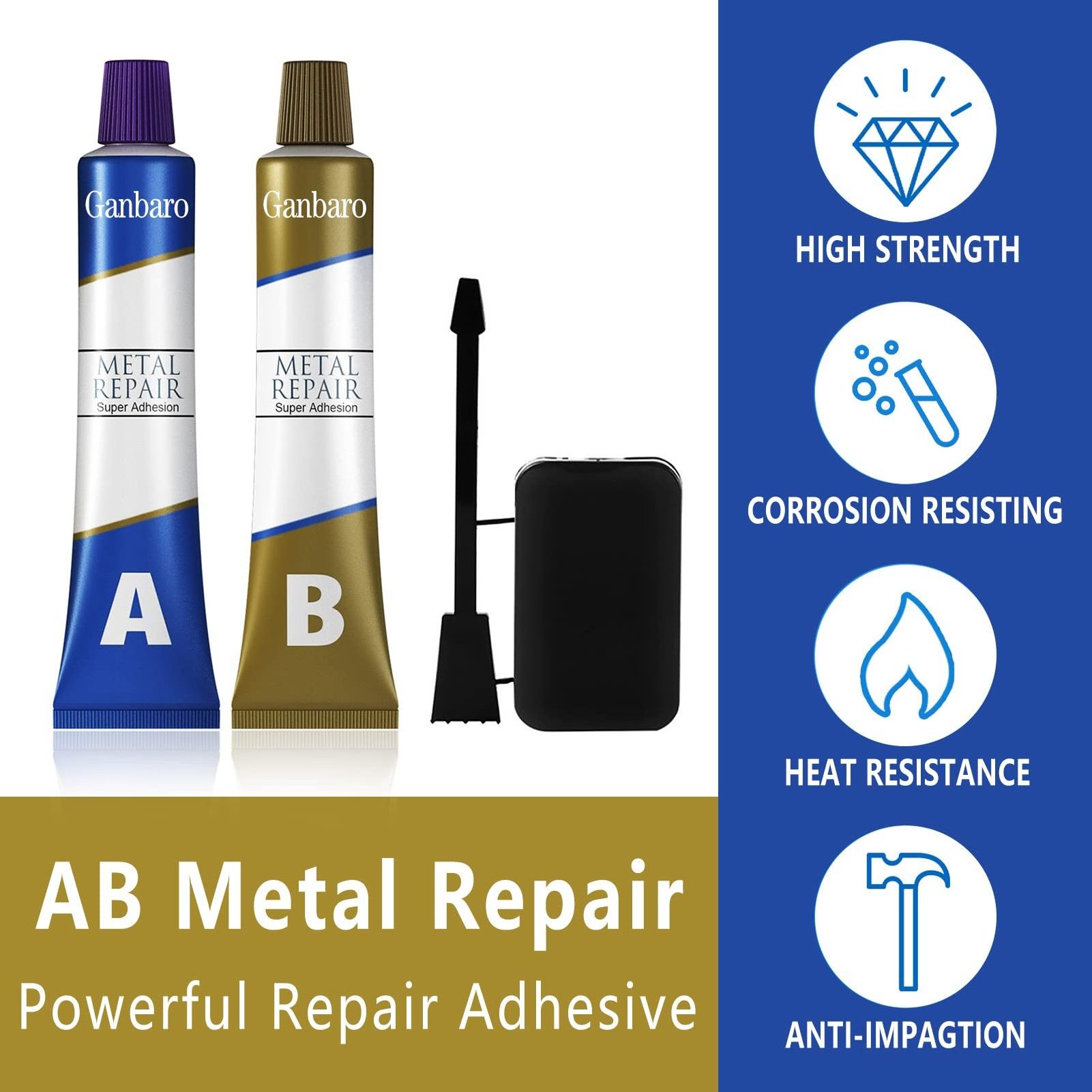 Casting Repair Glue, High Temperature Resistant Liquid Metal Welding Filler, Metal Repair Glue for Metal Casting Defect