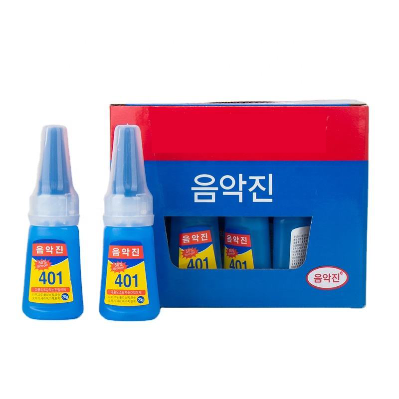 Super Glue Liquid 401 Multi-Purpose Transparent Instant Dry for Bonding Porous Materials Wood Paper Leather Fabric Glue