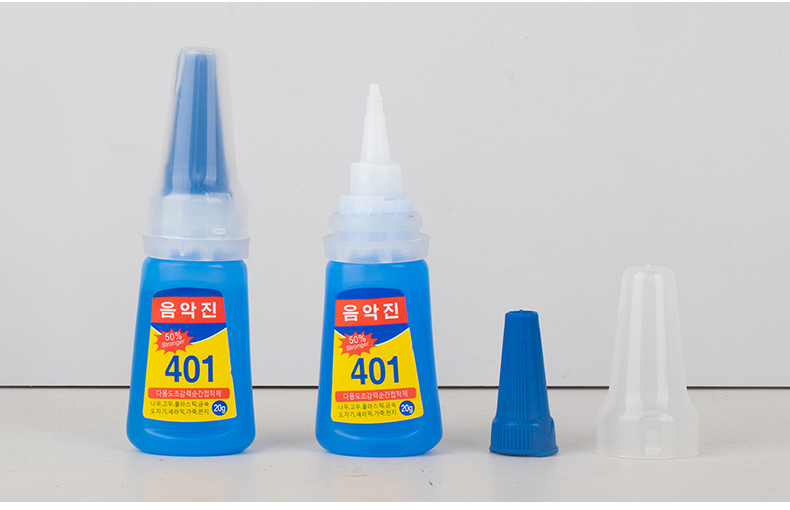 Super Glue Liquid 401 Multi-Purpose Transparent Instant Dry for Bonding Porous Materials Wood Paper Leather Fabric Glue