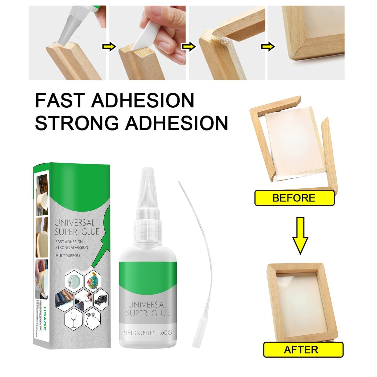 50g Strong Liquid Paint Super Glue High-Strength Oily Welding Glue  for Ceramic Tile Repair Glue