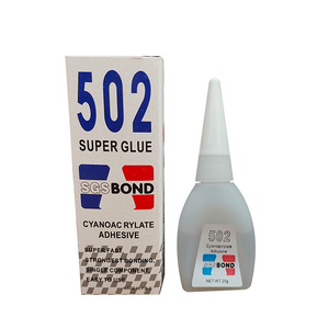 high quality super glue js50 502 for Leather repair glue