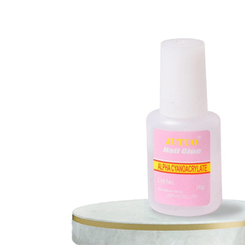 nail hard gel glue for acrylic press on nail glue gel 2g 3g 10g Pink Brush Press On Nail